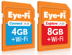Карти пам'яті Connect X2 і Explore X2
